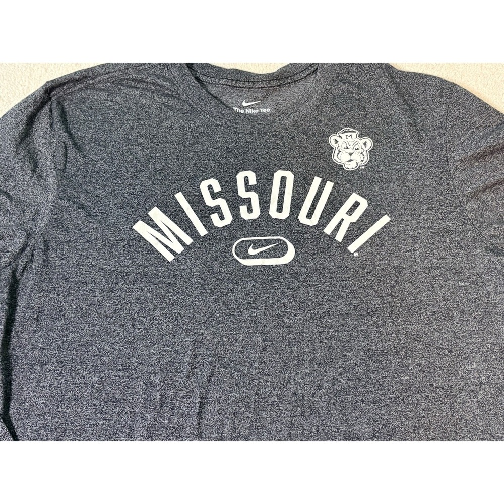 Nike Activewear Top Men's XL Missouri Tigers Black Dri-Fit Polyester Mizzou